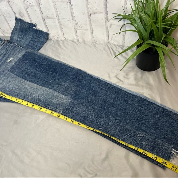 Levi’s 501 Patchwork Ragged Lands Denim Jeans - Picture 9 of 13